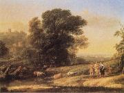 Claude Lorrain Landscape with Cephalus and Procris reunited by Diana oil painting artist